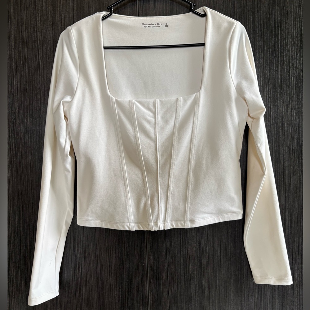 Abercrombie long sleeve corset top